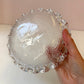 Vintage Kosta Boda Art Glass Sunflower Catchall Bowl