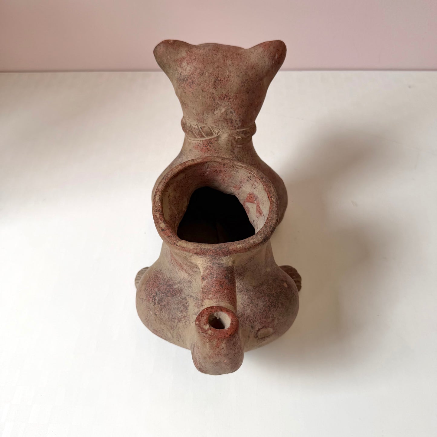 Vintage Mid-Century Colima Mexican Clay Dog Vessel