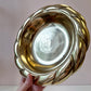 Vintage Solid Brass Catchall Dish