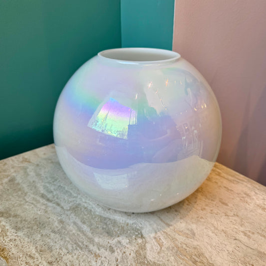 Vintage Opalescent Glass Vase