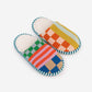 Pattern Patch Slide Slippers by Verloop Knits: Candy