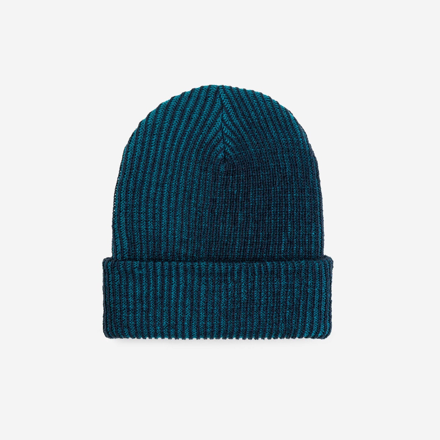 Rib Knit Beanie: Navy Teal