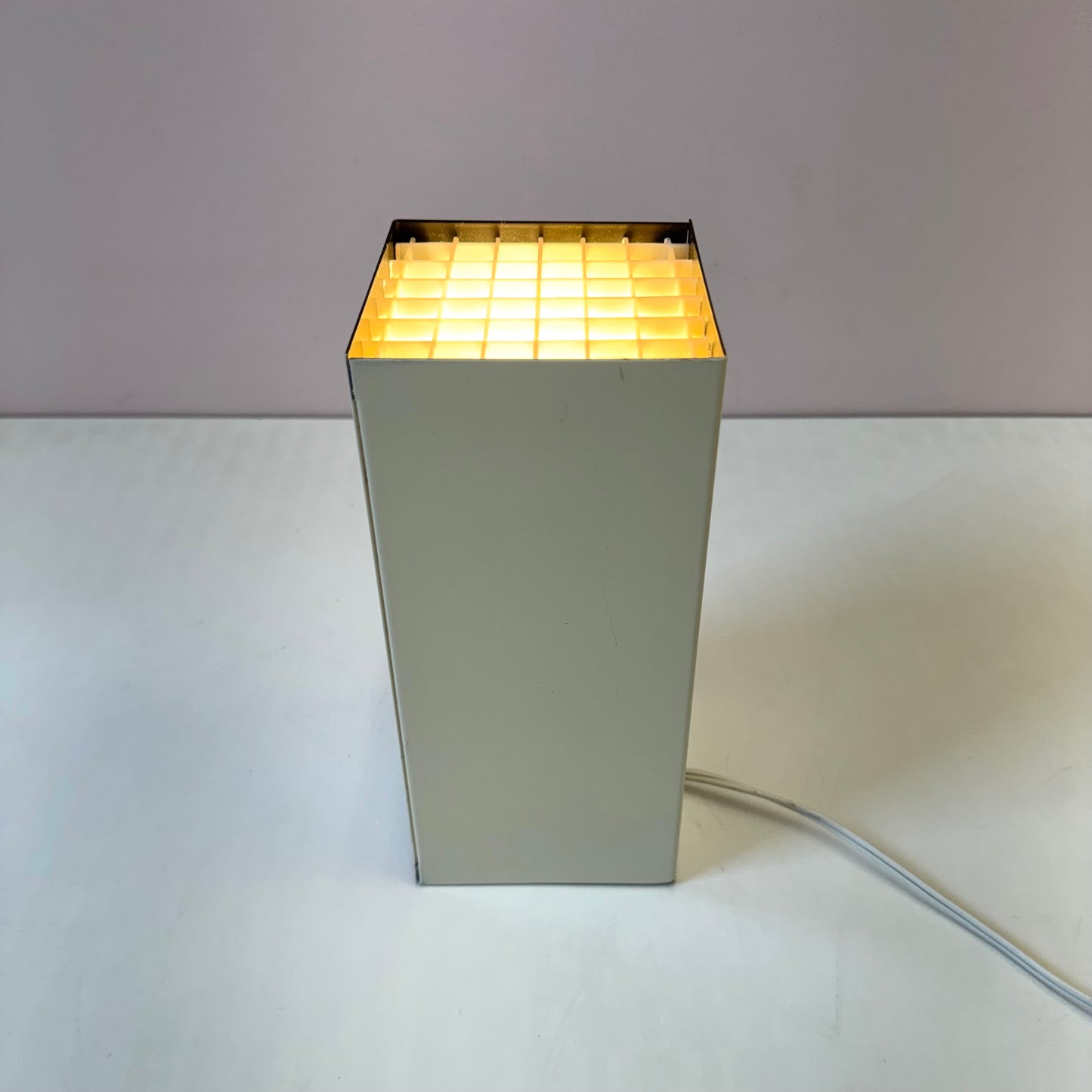 Vintage Sonneman Style Rectangular Metal Spotlight Lamp