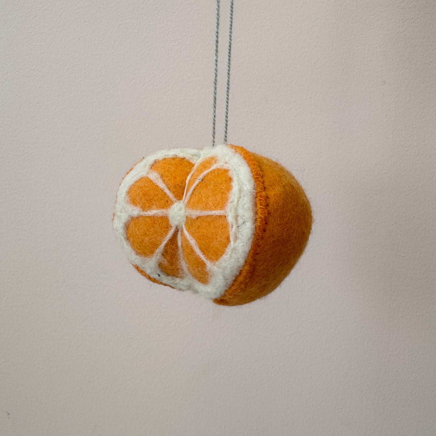 Orange Felt Ornament