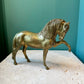 Vintage Brass Horse Statue