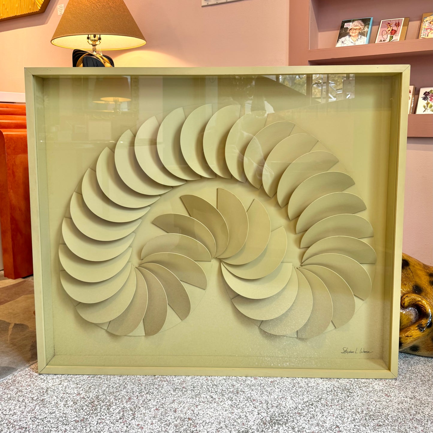 Vintage 1970's Framed 3D Artwork by Stephen L. Winer for Greg Copeland Inc.