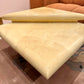 Vintage Two-Level Faux Goatskin Lacquer and Brass Coffee Table
