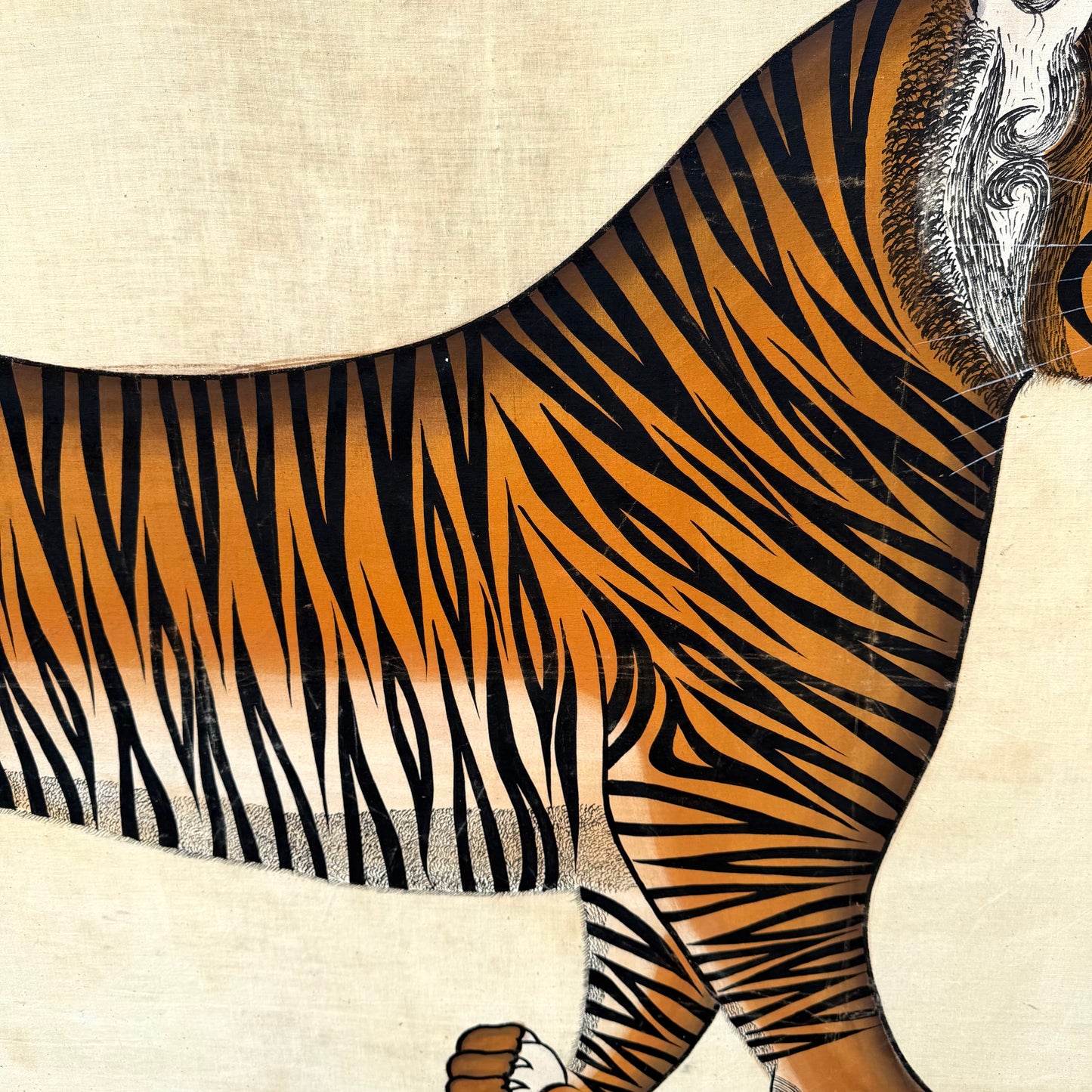 Vintage Large Jaime Parlade Style Bengal Tiger Painting