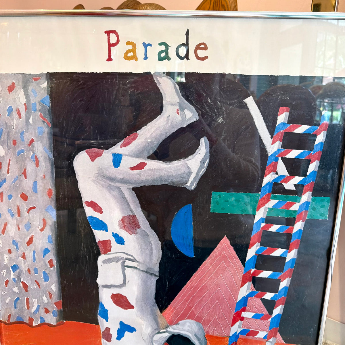 Vintage 1981 "Parade" Exhibition Poster by David Hockney
