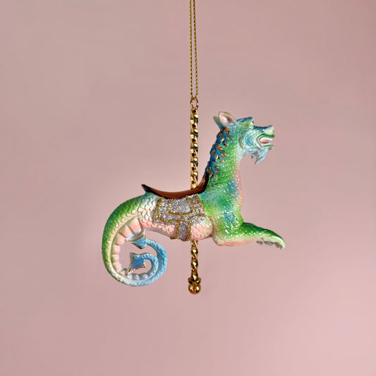 Resin Carousel Dragon Ornament