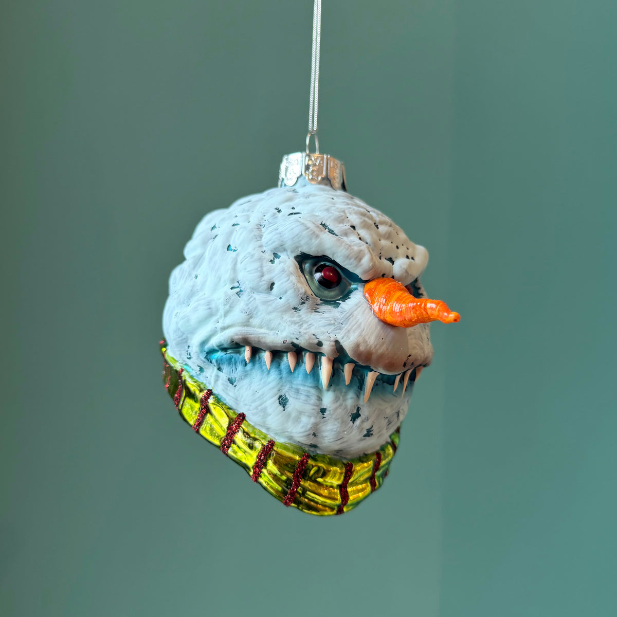 Gorenaments Evil Snowman Glass Ornament