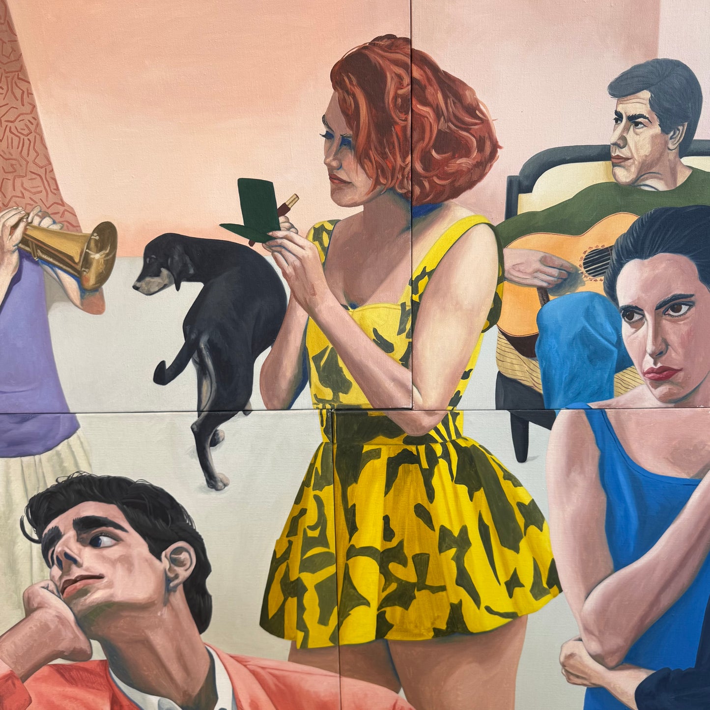Vintage 1991 Original Artwork Titled "The Tickets Will Sell Like Hotcakes" by Juan Cardozo
