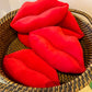 Red Velvet Lip Pillow