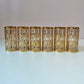 Vintage Set of 6 Imperial Glass Company Highball Glasses in the Gold Shoji Pattern
