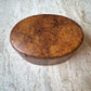 Vintage Oval Faux Leather Box