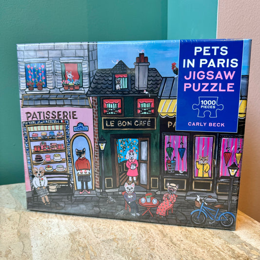 Pets in Paris 1,000-Piece Jigsaw Puzzle