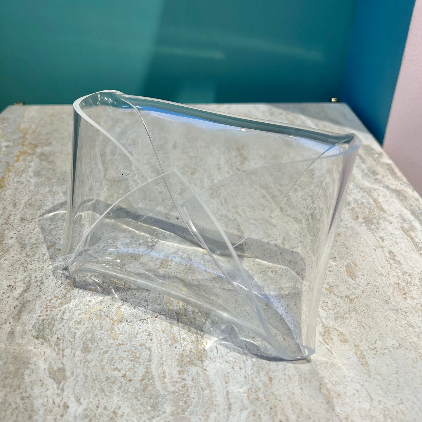 Vintage Lucite Envelope Letter Holder Desk Organizer