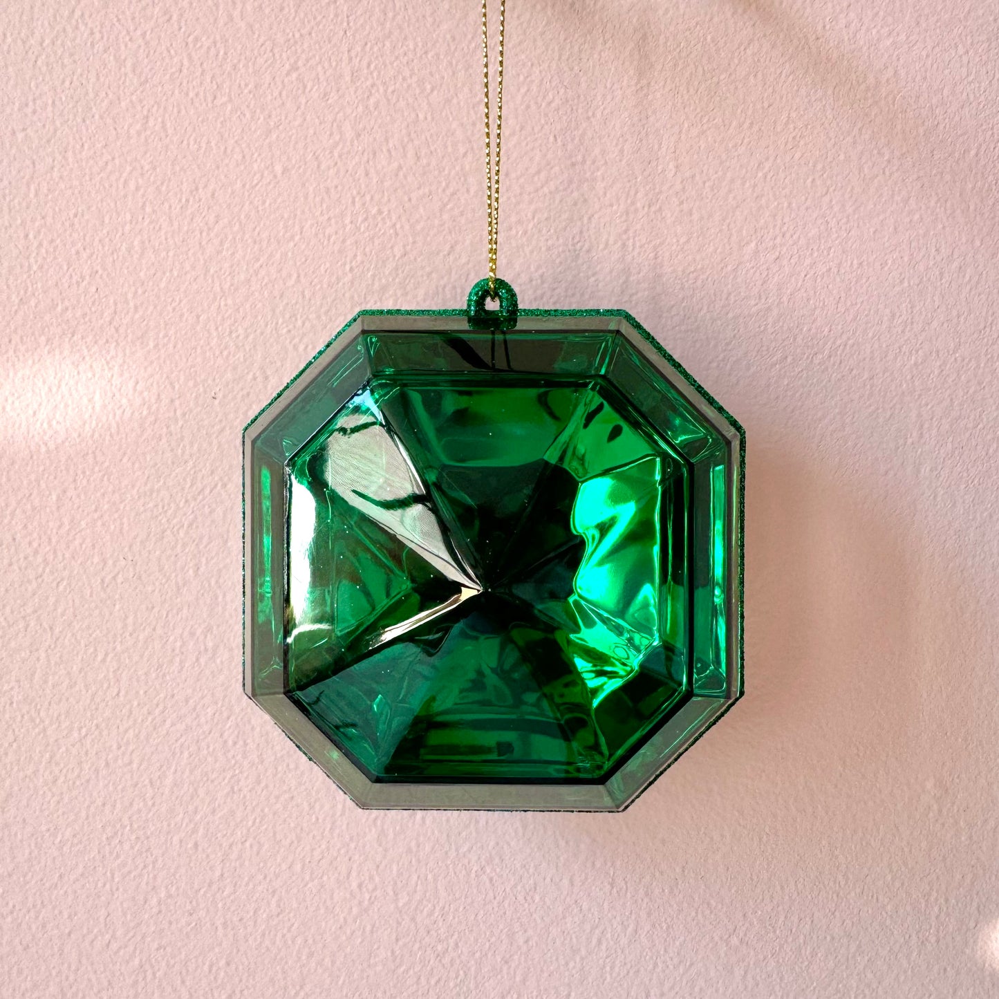 Emerald Green Gem Ornament