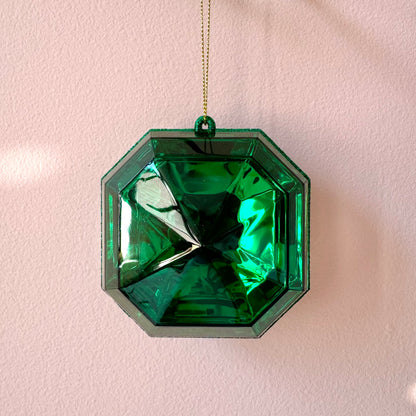 Emerald Green Gem Ornament