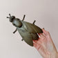 Vintage Large Bronze Toned Metal Fly Ashtray
