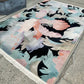 1980's Carved Wool Floral Area Rug 10' x 14'