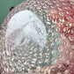 Vintage Signed Pink and Silver Leaf Murano Glass Bowl