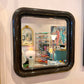 Vintage Delfo Mirror in Brown Plastic by Sergio Mazza for Artemide, 1960s