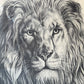 Vintage Framed Lion Artwork by Katon