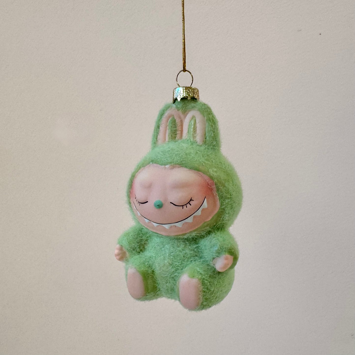 Fuzzy Sleeping Monster Labubu Style Ornament