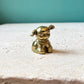 Vintage Brass Pug Dog Paperweight Figurine
