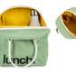 Zipper Lunch Bag - ‘Lunch’ Moss