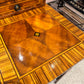 Vintage Carlton House Style Marquetry Writing Desk and Stool