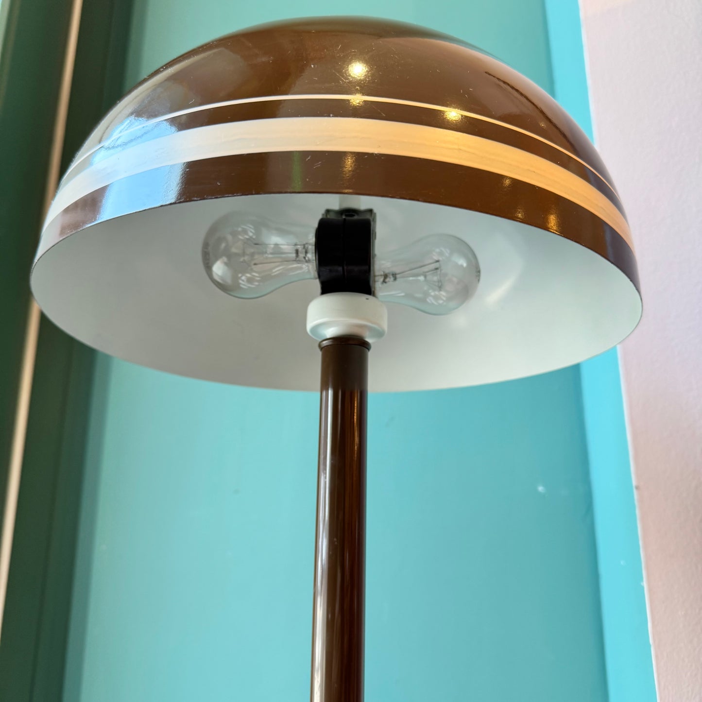 Vintage MCM Mushroom Dome Table Lamp