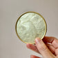 Vintage Capiz Shell and Brass Coaster Set with Caddy