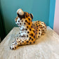 Vintage Porcelain Italian Cheetah Cub Statue