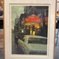 Vintage 1983 Signed Limited Edition Lithograph Titled "Variety Photoplays" by Davis Cone