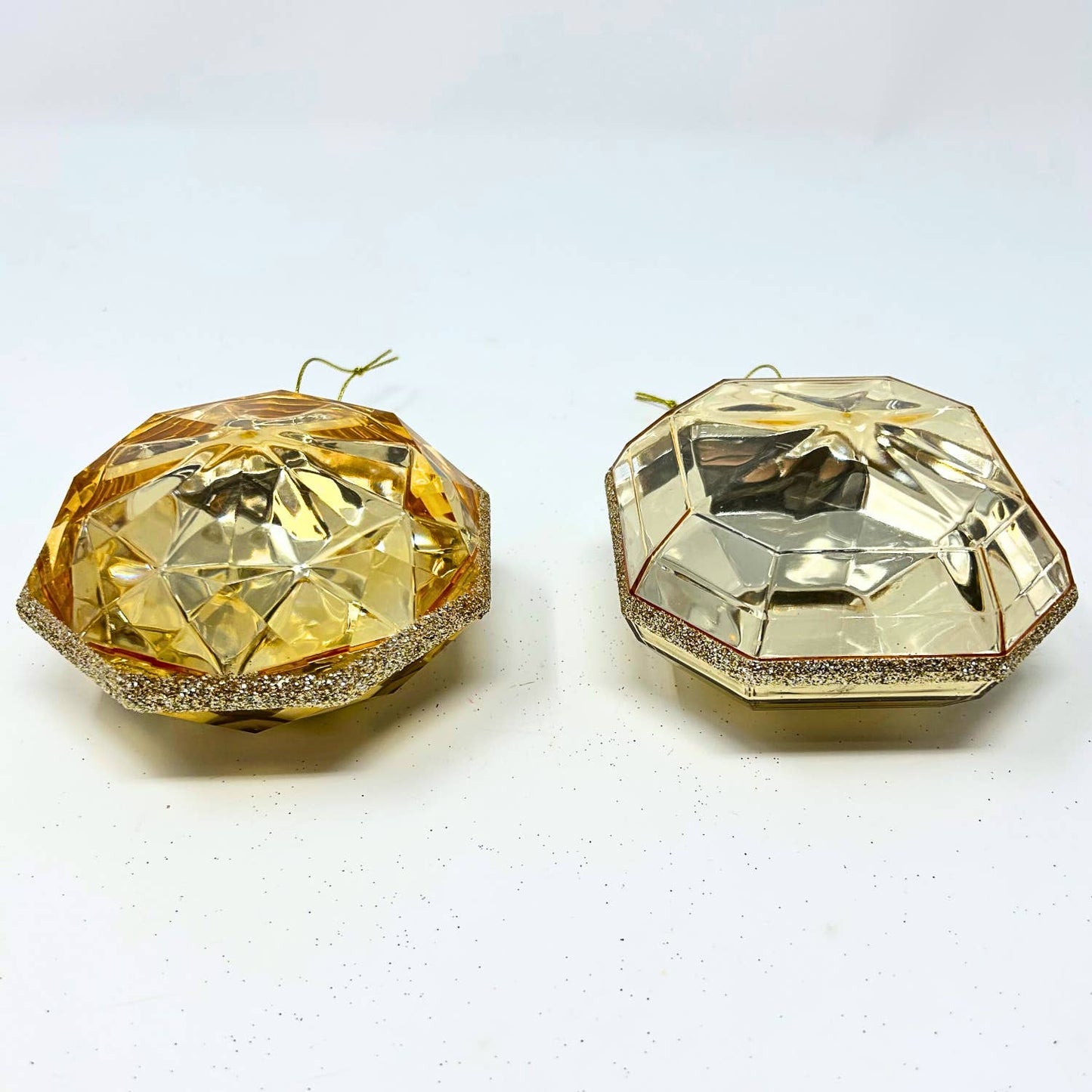 Yellow Acrylic Gem Ornament
