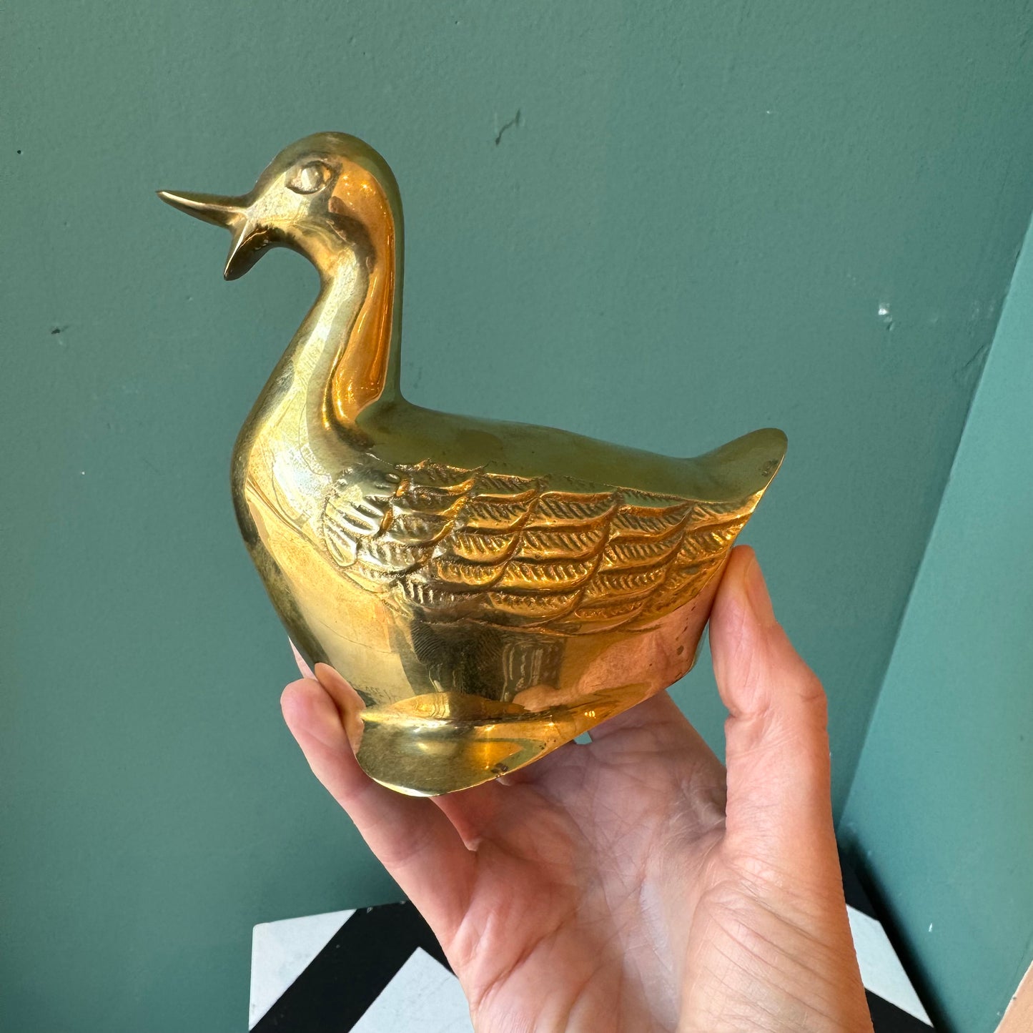 Vintage Brass Duck