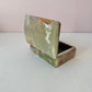 Vintage Green Onyx Hinged Box