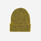 Rib Knit Beanie: Golden Olive Navy