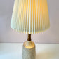 Vintage Mid-Century Ceramic and Walnut Lamp w/shade