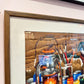 Framed Vintage Long Stitch ‘Decoy Still Life’ Duck Artwork