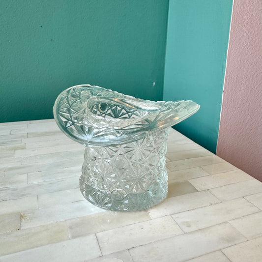 Small Vintage Fenton Glass Hat Bowl