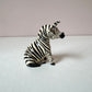 Vintage Small Bahati Ceramic Zebra Figurine