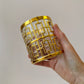 Vintage Set of 4 Imperial Glass Company Tumbler Glasses in the Gold Shoji Pattern