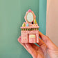 Pink Vanity Dresser Trinket Box