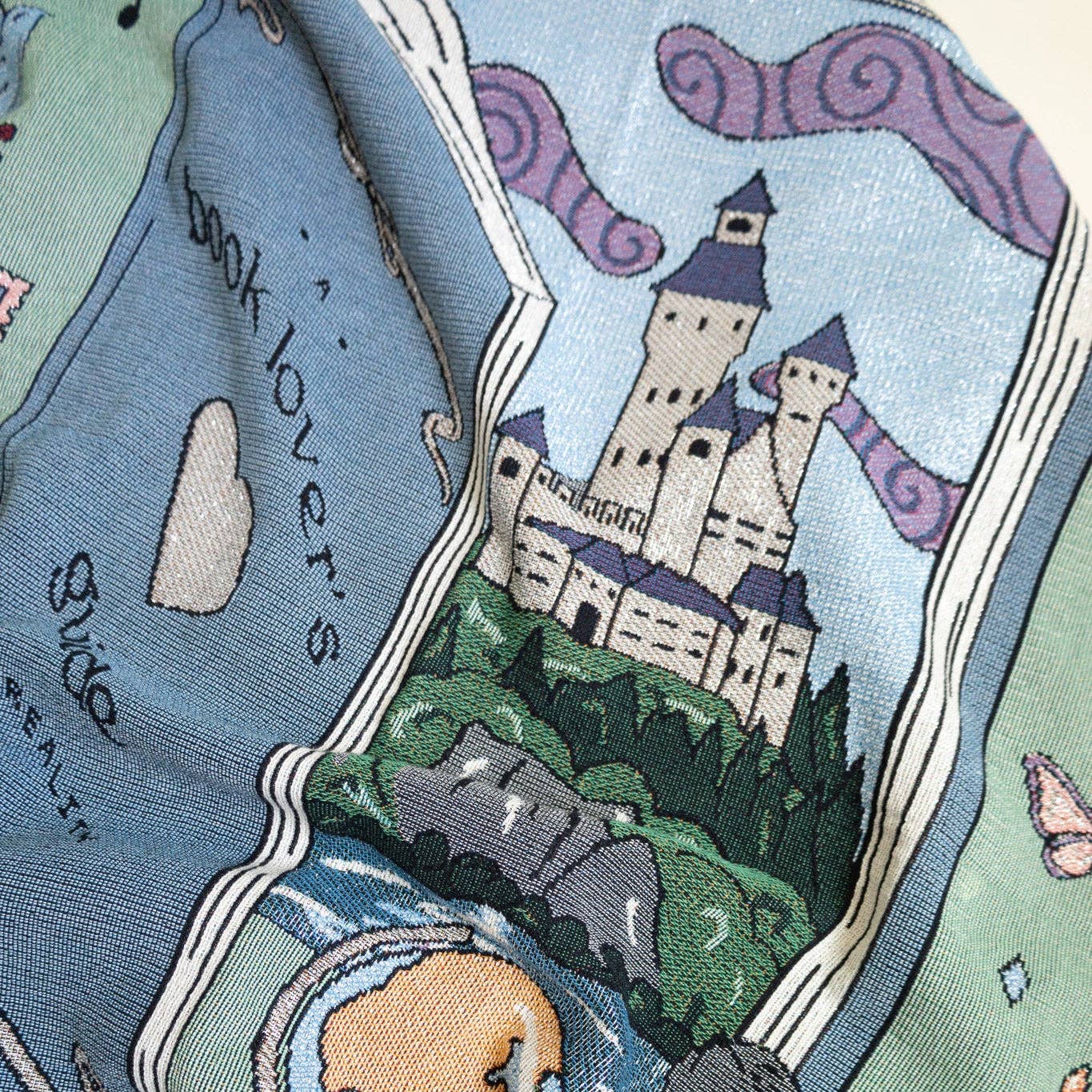 Book Lover Throw Blanket by Lindy Stark