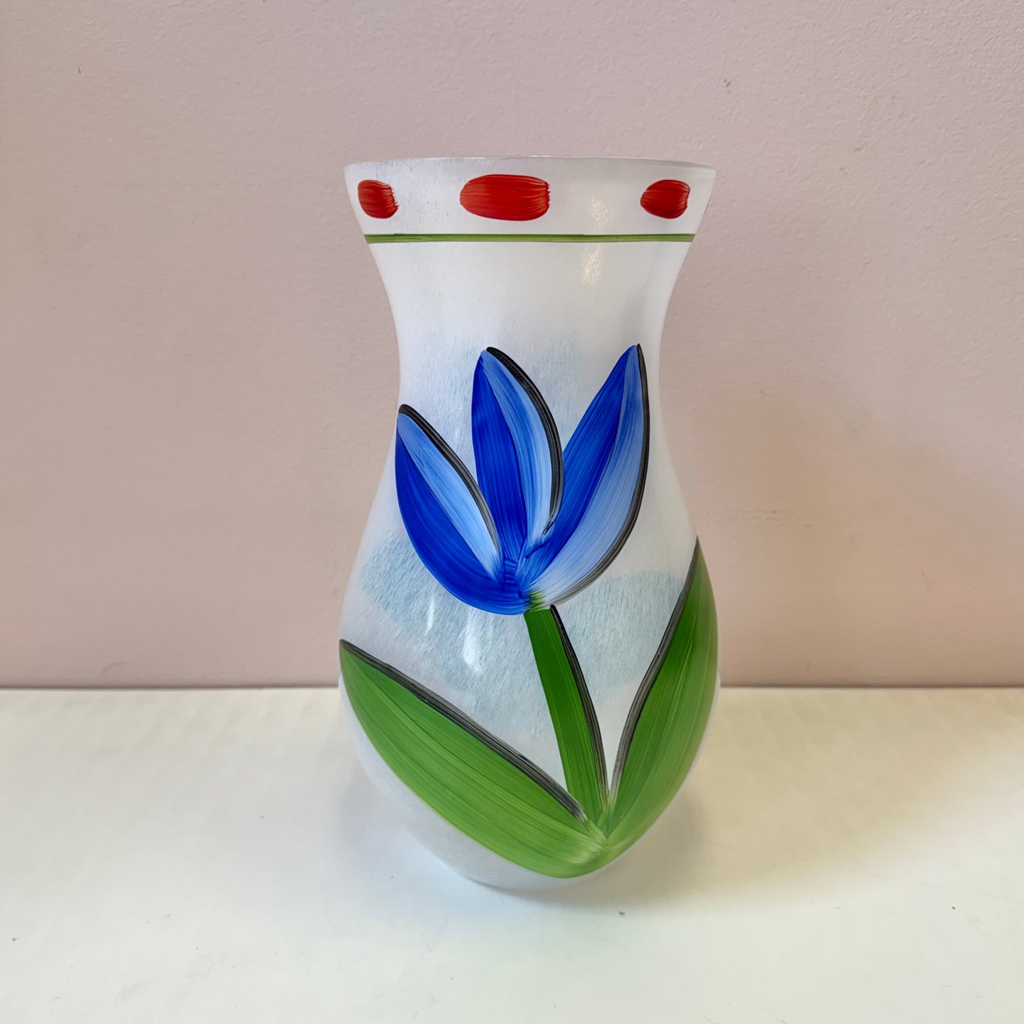 Vintage Kosta Boda "Tulipa" Glass Vase by Ulrica Hydman-Vallien