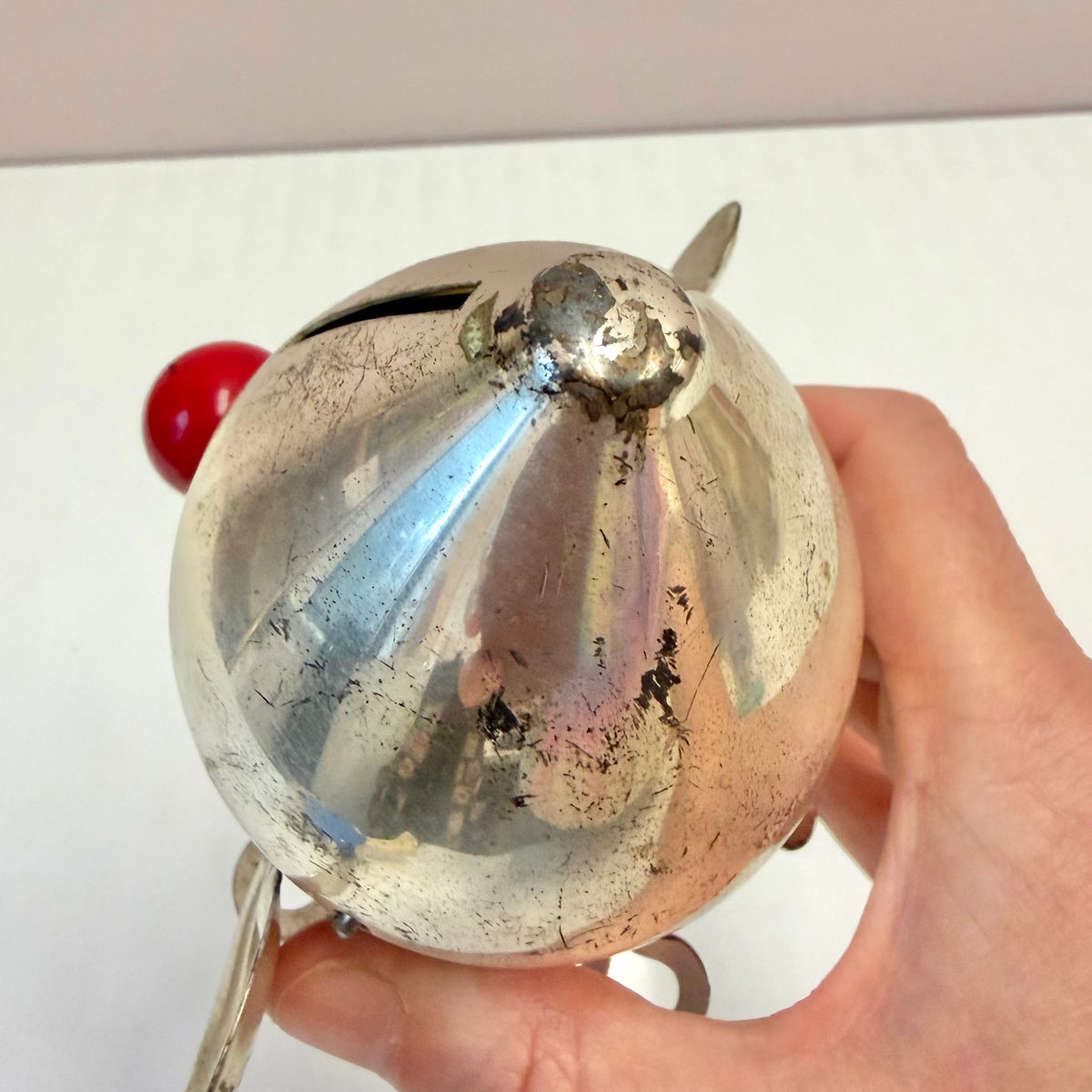 Vintage 1930's Tin Clown Coin Bank by Warren Dontigney for the Napier Co.