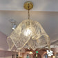 Vintage Mazzega Style Murano Glass Handkerchief Pendant Light Fixture